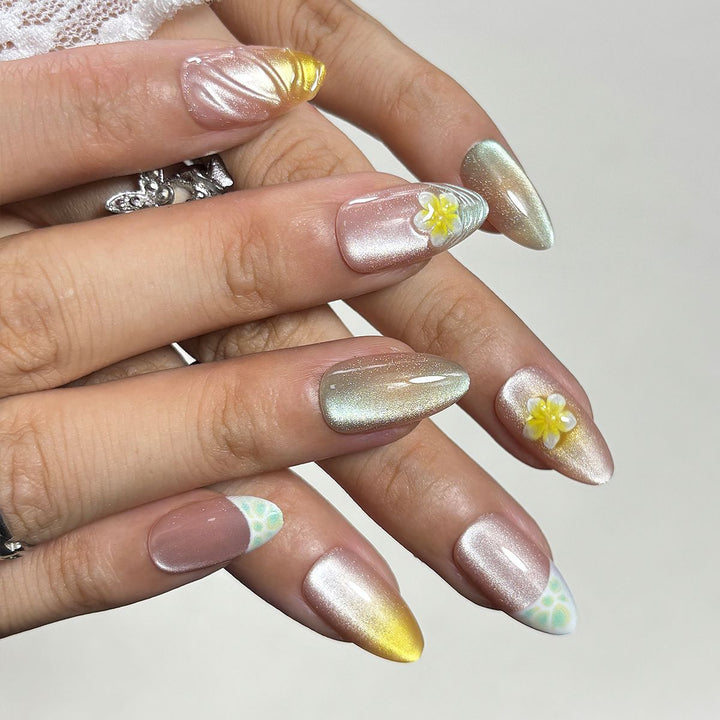 Floral Art Press-On Nail Tips Kalsten