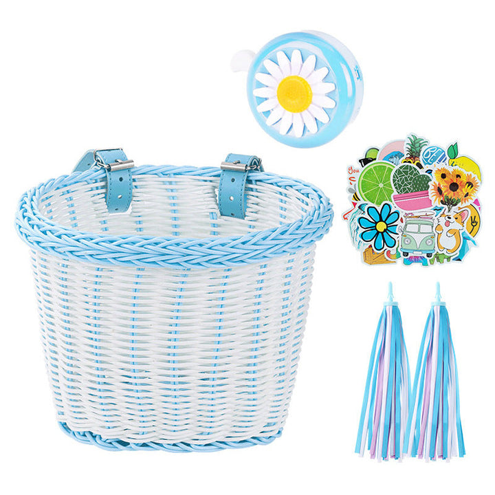 Decorative Woven Bicycle Storage Basket Kalsten
