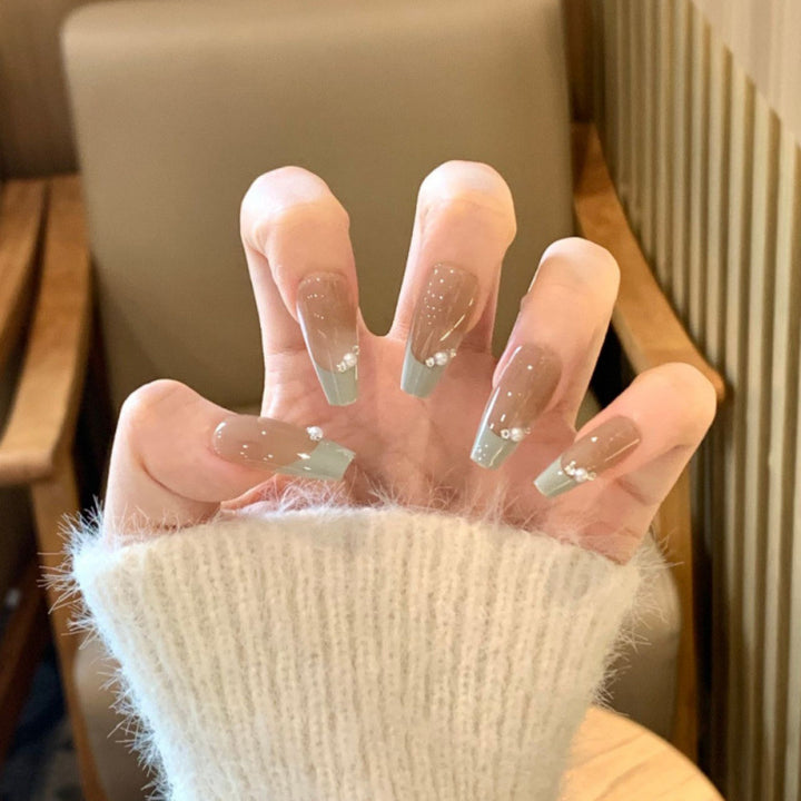 Artificial Nails Set with Glitter Design Kalsten