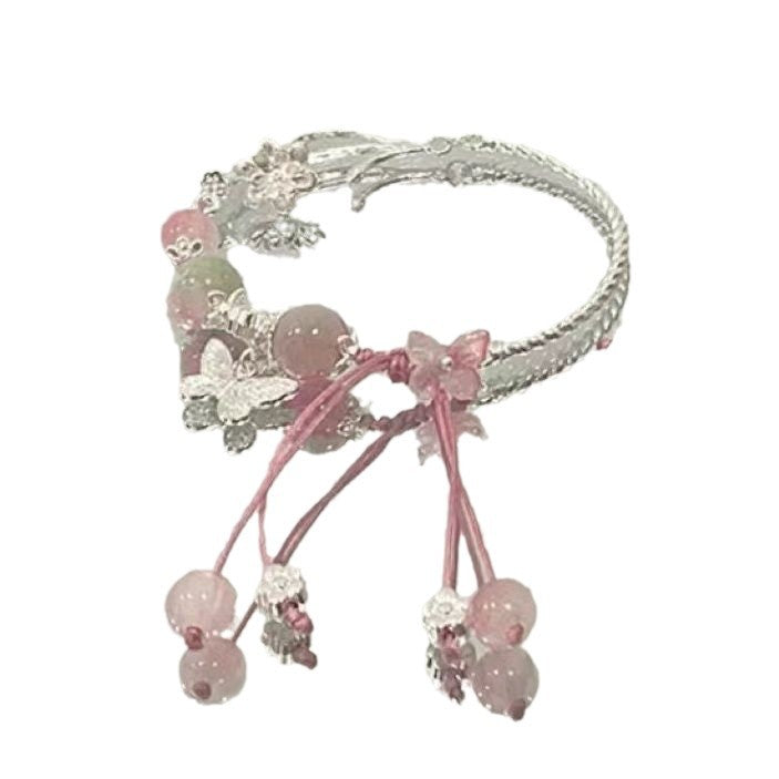 Elegant Flower and Gem Bracelet Kalsten