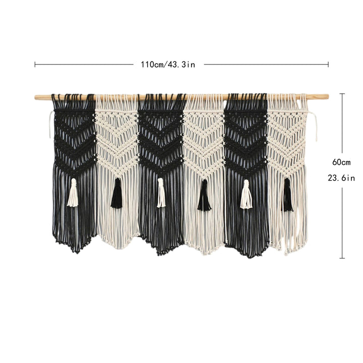 Macrame Wall Tapestry with Decorative Tassels Kalsten
