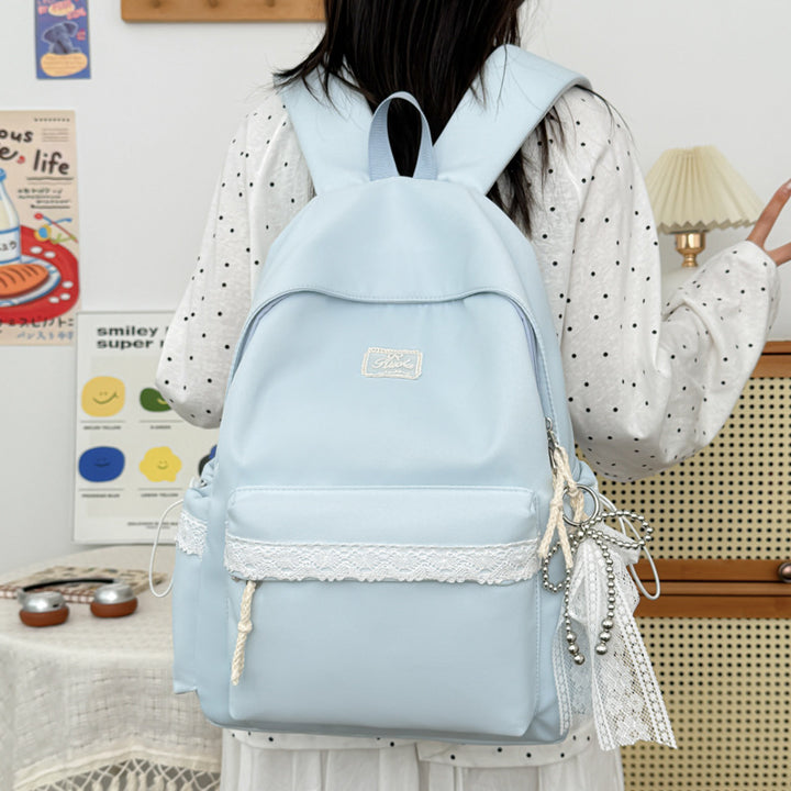 Adorable Lace-Trimmed Backpack Kalsten