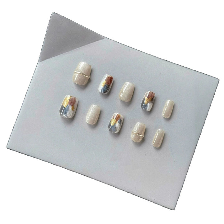 Artistic Floral Press-On Nails Set  1791774790