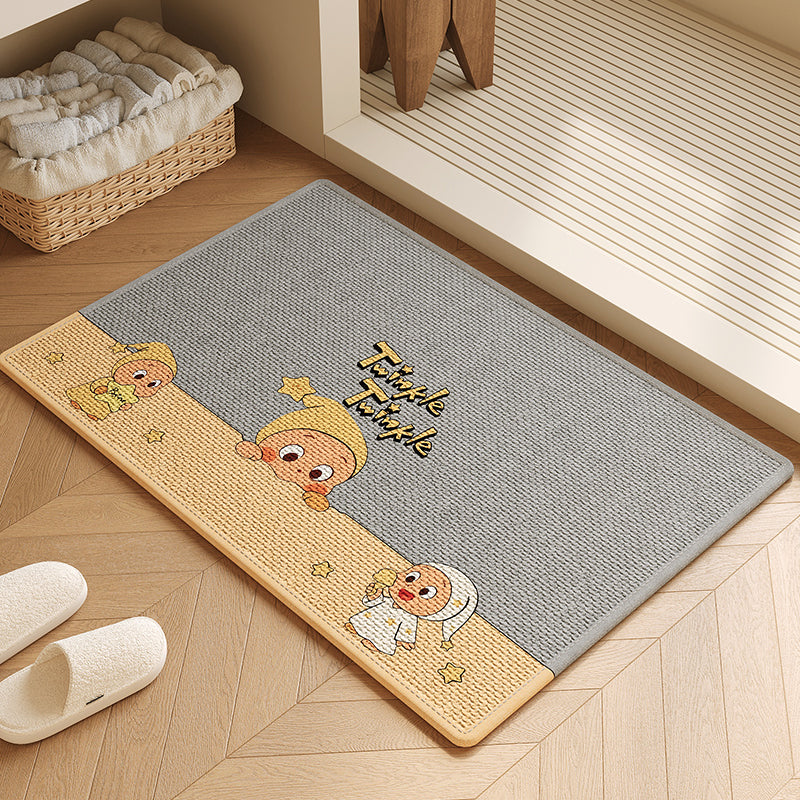 Cartoon Adventure Welcome Mat
