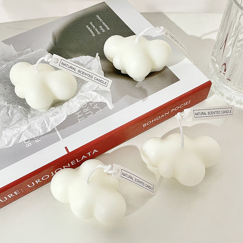 Sculptural Cloud-Form Natural Soy Scented Pendant Candle