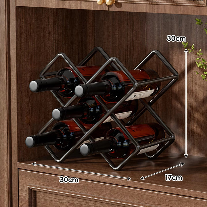 Under-Shelf Stainless Steel Double-Row Wine Glass Holder Rack