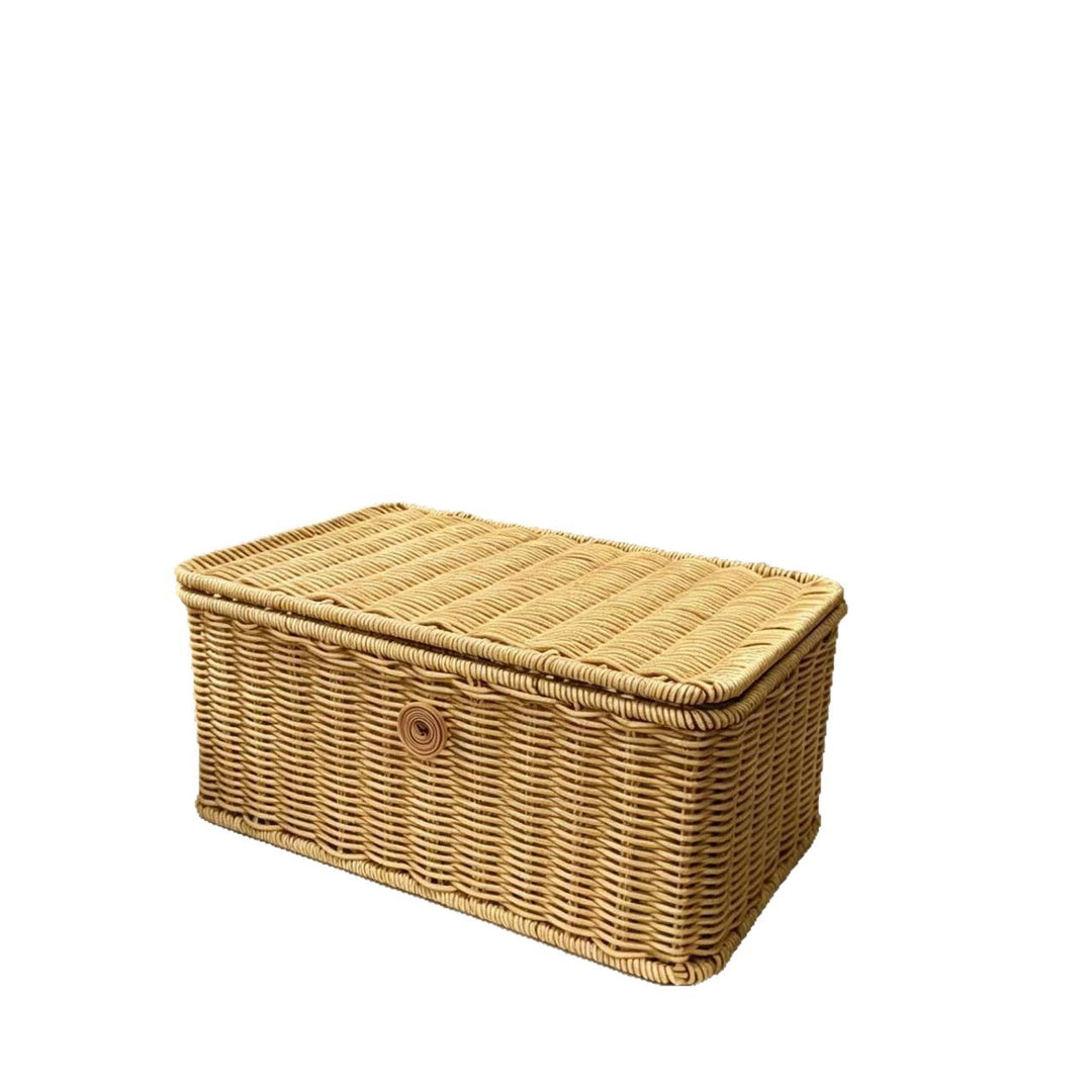Handcrafted Natural Wicker Storage Box Kalsten