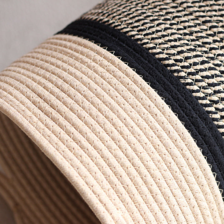 Decorative laundry basket made of woven material Kalsten