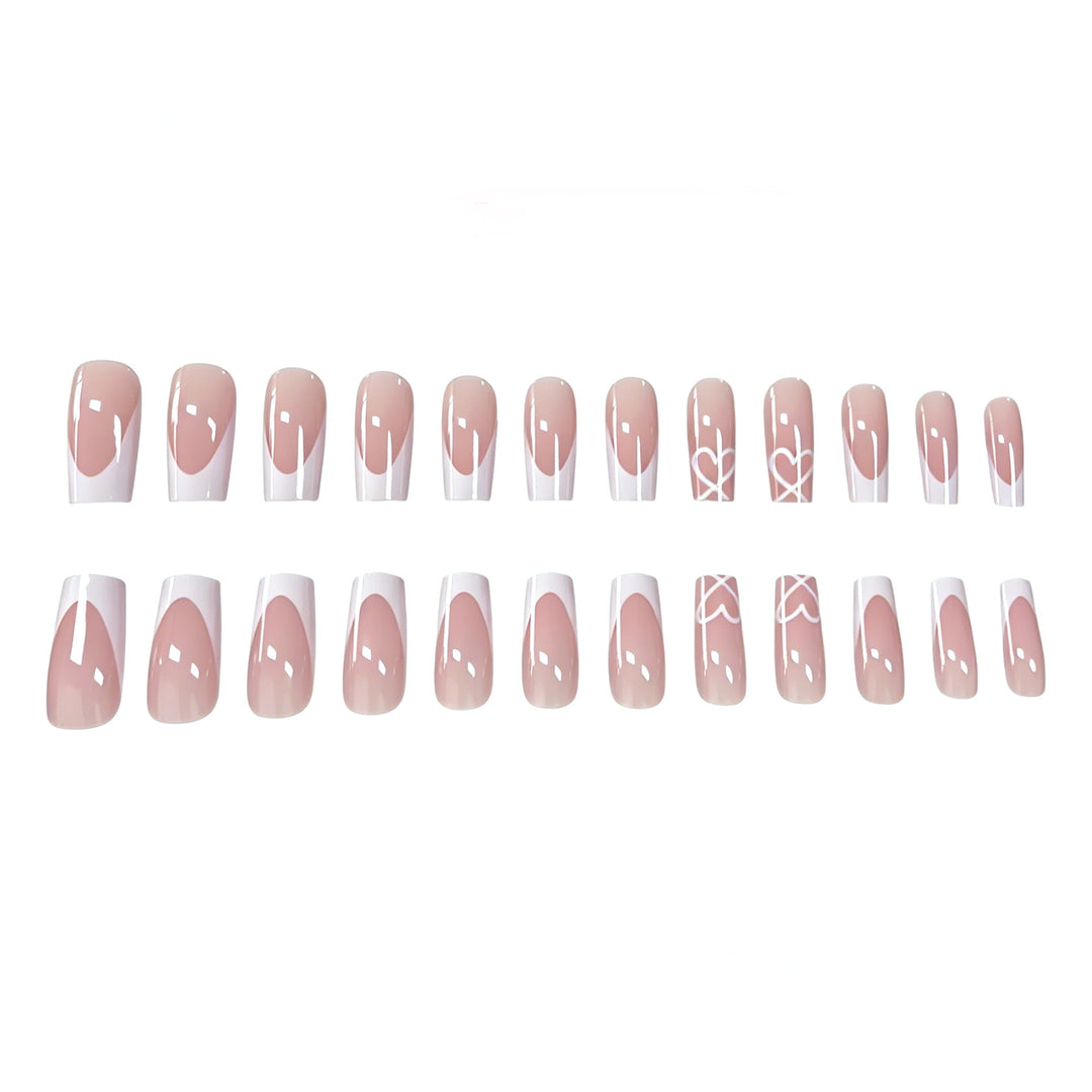 Elegant French Tip Acrylic Nail Extensions Kalsten 1789915776
