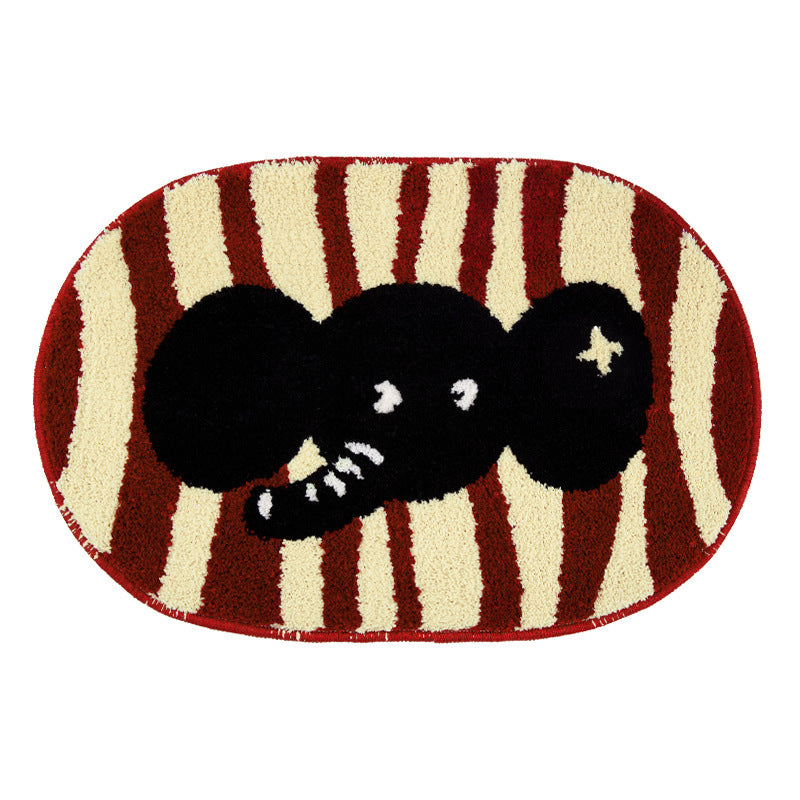 Cartoon Dog-Themed Bath Mat