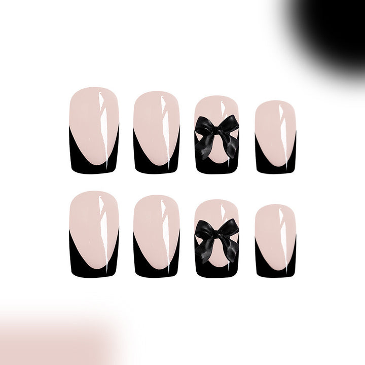 Artificial nail set with glamorous bow decorations Kalsten