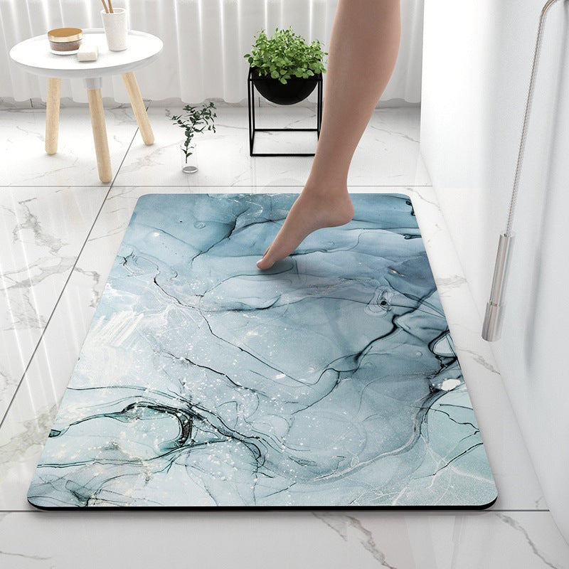 Luxurious Marble Pattern Bath Mat Kalsten