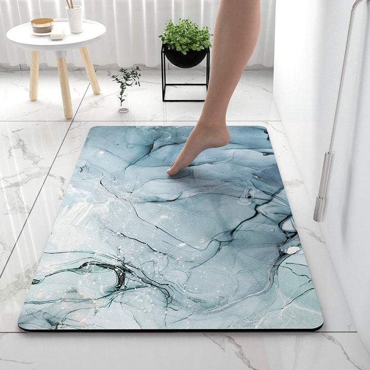 Luxurious Marble Pattern Bath Mat Kalsten