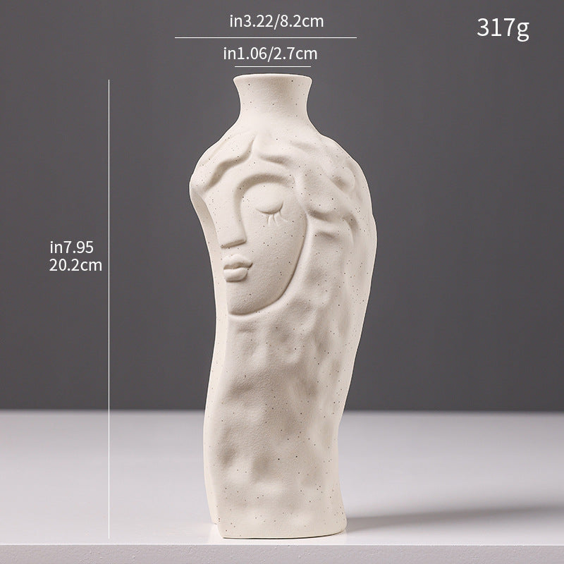 Artistic Face-shaped Ceramic Vase