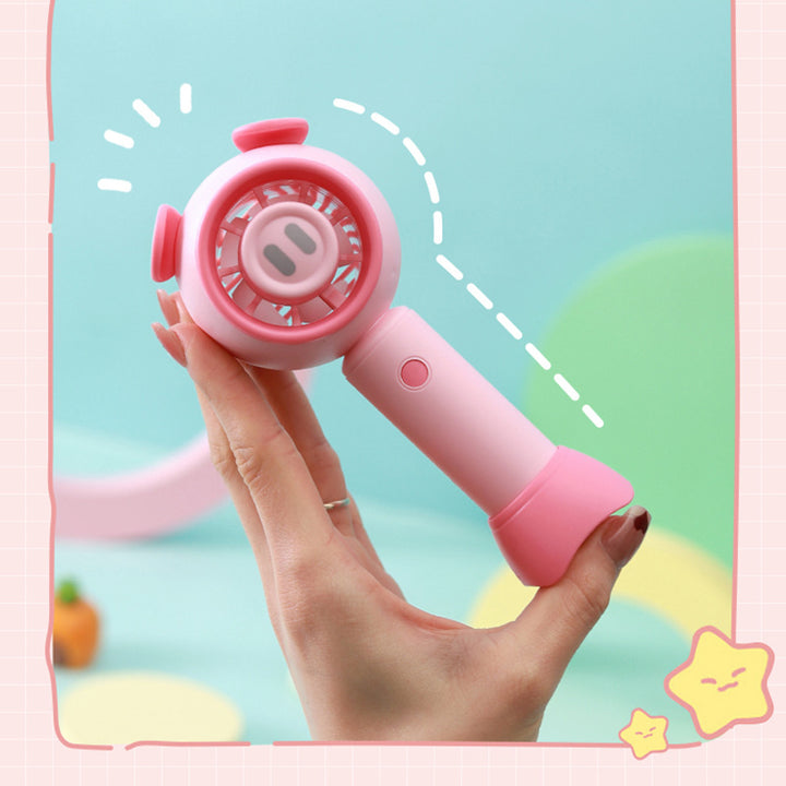 Ladies portable hand fan with cute animal design Kalsten