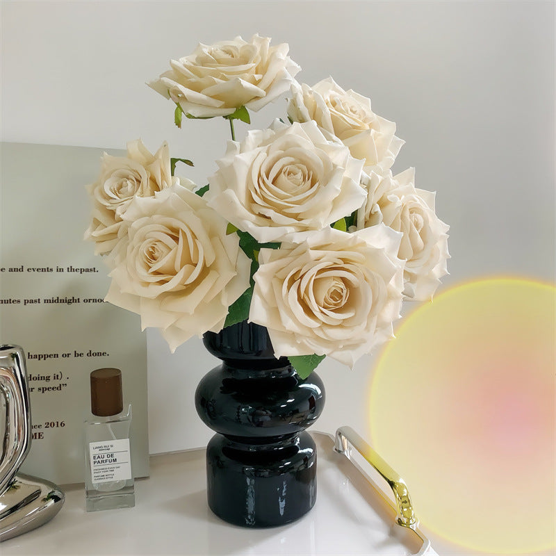 Faux Rose Flower Arrangement