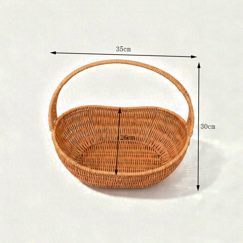 Handcrafted Natural Wicker Storage Basket Kalsten