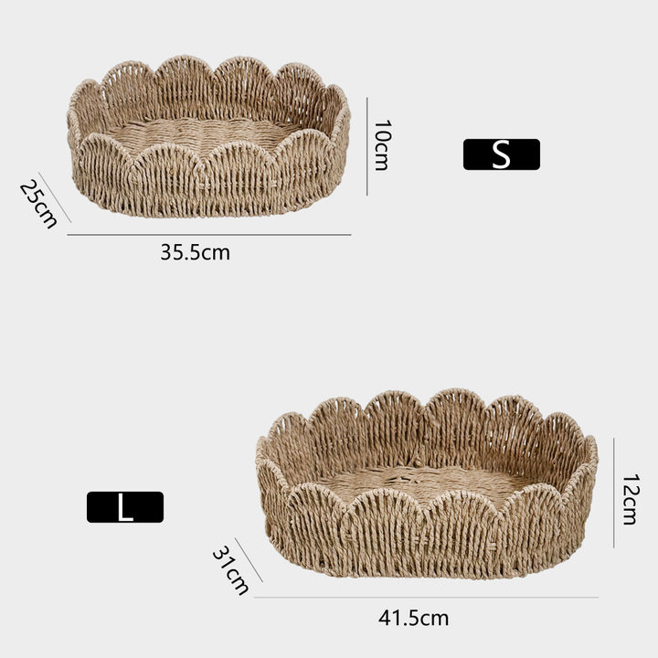 Decorative storage basket with wave edge Kalsten