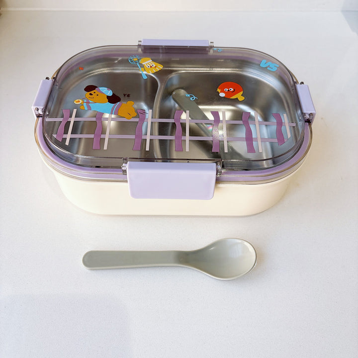 Fun-Themed Dual-Compartment Lunch Box