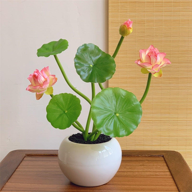 Decorative Lotus Bloom Arrangement