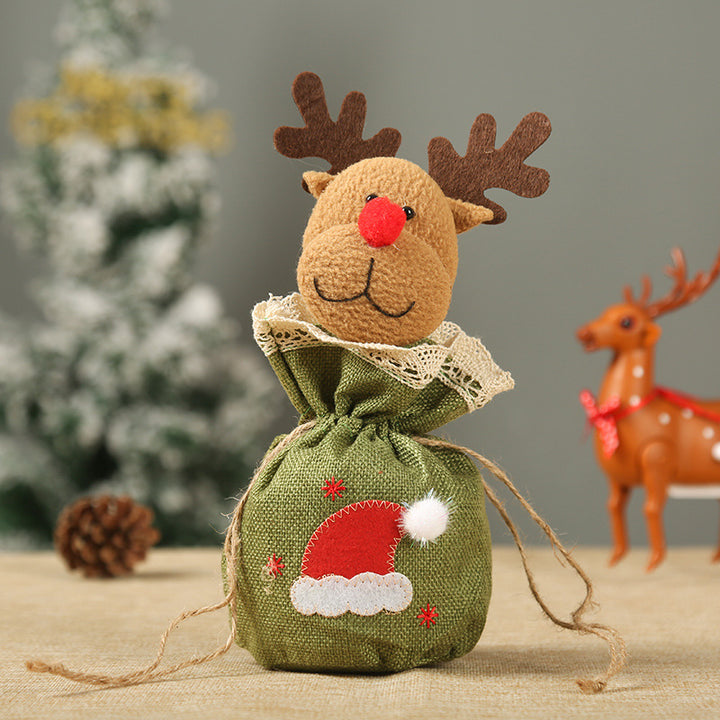 Cute Christmas gnome with gift sack Kalsten
