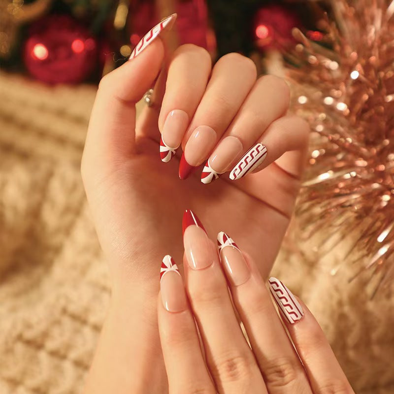 Themed Festive Holiday Press-On Nails Kalsten