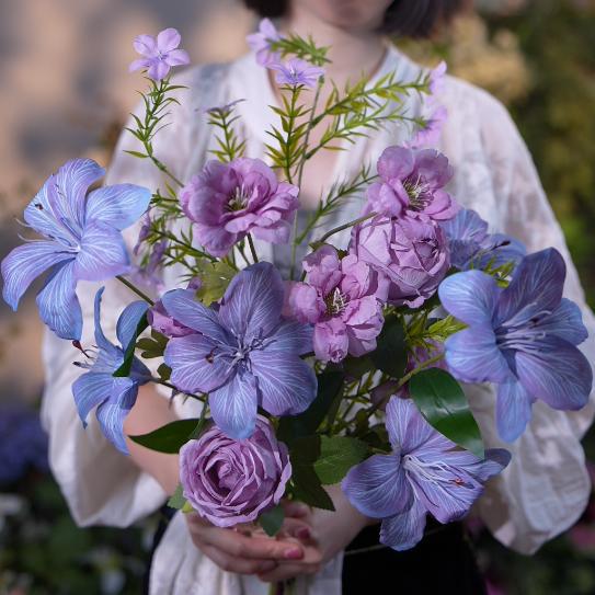 Lifelike Floral Bouquet Arrangement