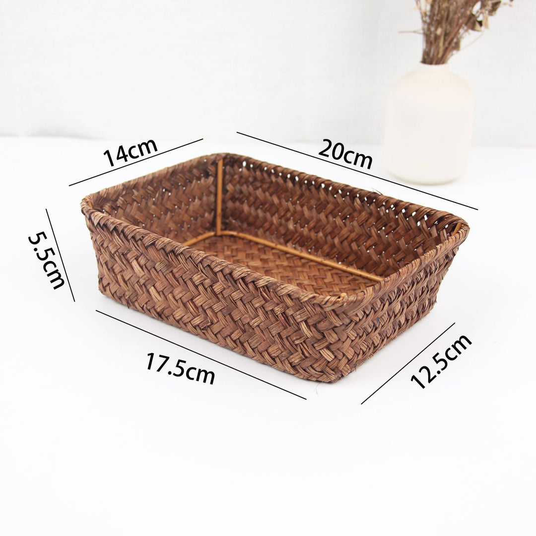Woven Rectangular Storage Basket