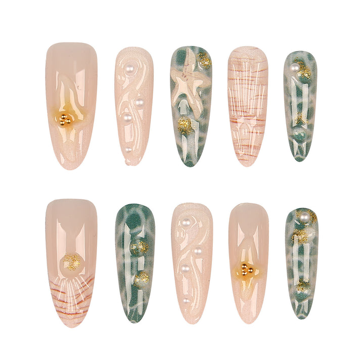 Creative Press-On Nail Art Set