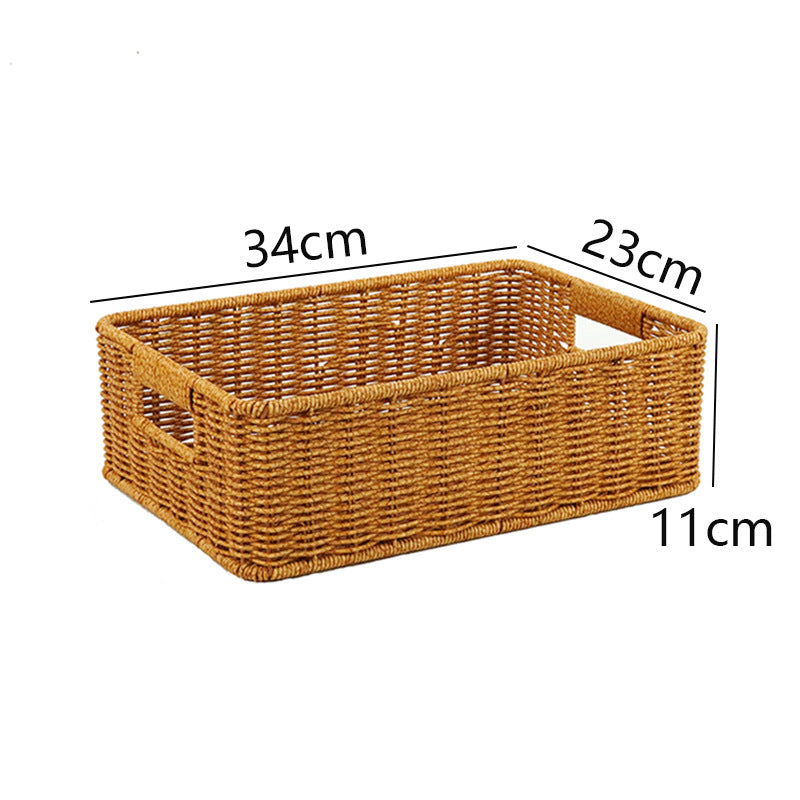Handwoven Rectangular Storage Basket Kalsten