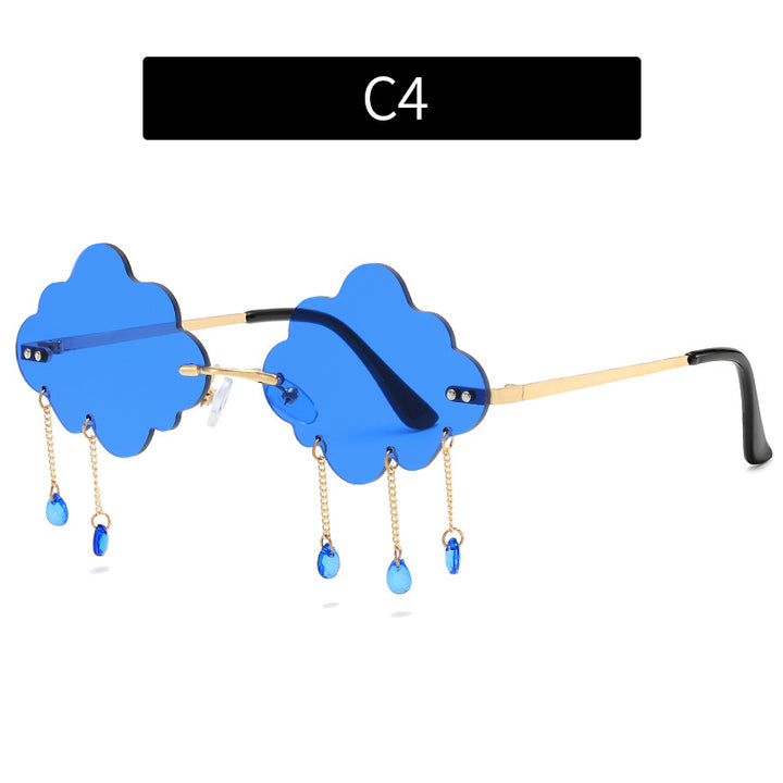Artistic Cloud-Shaped Sunglasses