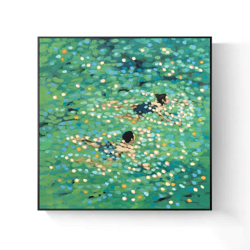 Whimsical Garden Duck Canvas Art