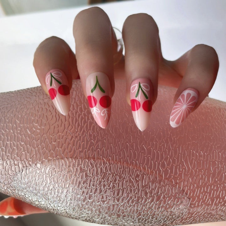 Premium Press-On Nail Set with Decorative Accents Kalsten
