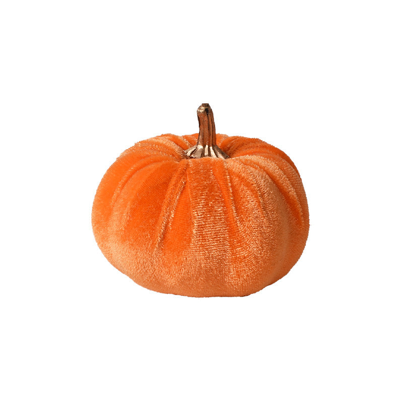 Samet-Pumpkin decorative figure with decorative stem