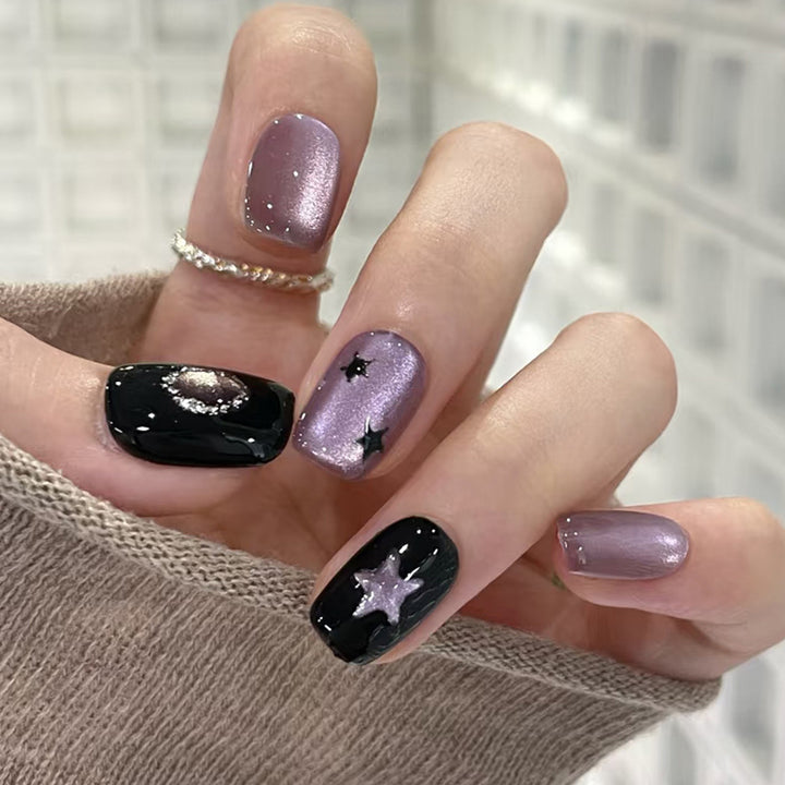 Premium Glittery Press-On Nail Set Kalsten