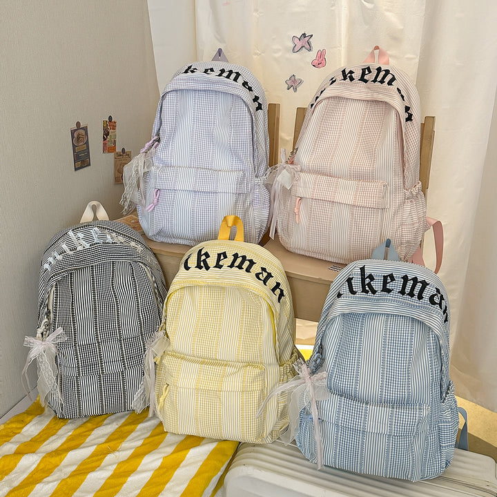 Stylish Checkered Backpack Kalsten