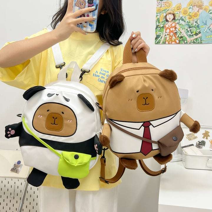 Plush backpack with funny bear design Kalsten