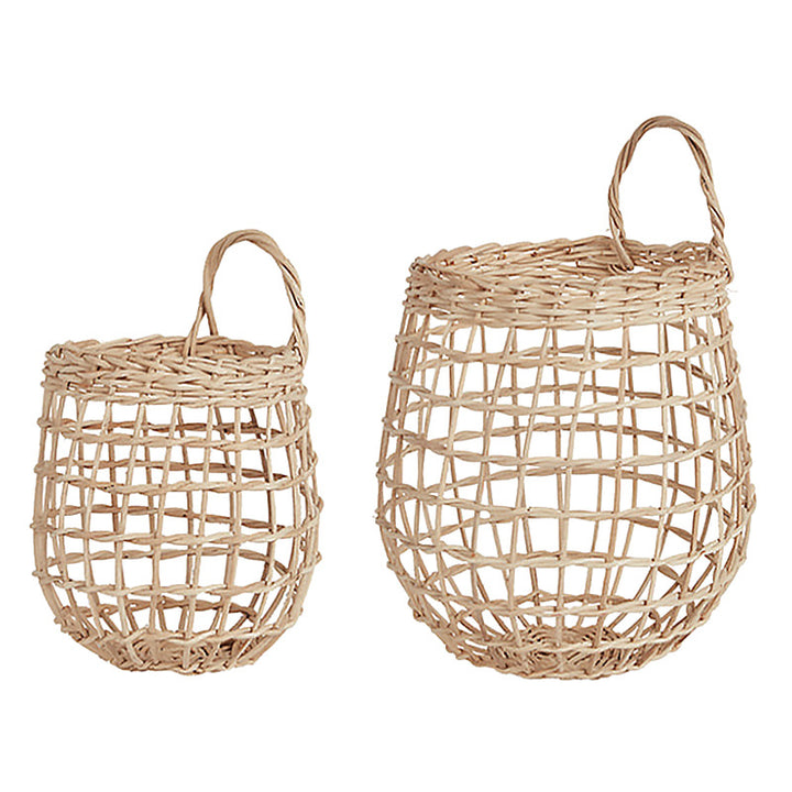 Handwoven Natural Storage Baskets with Handles Kalsten