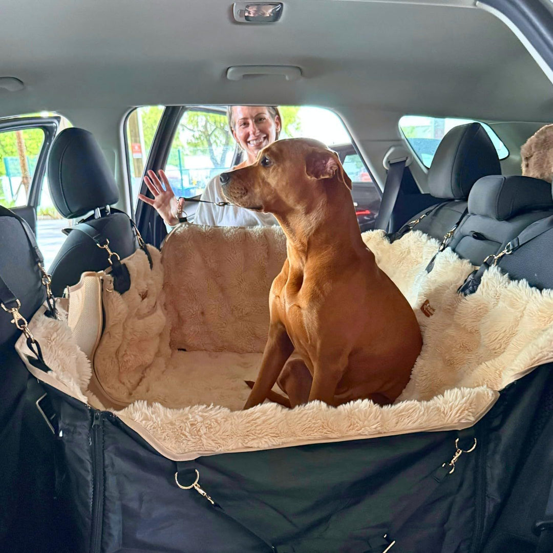 Plush Dog Car Seat Protector