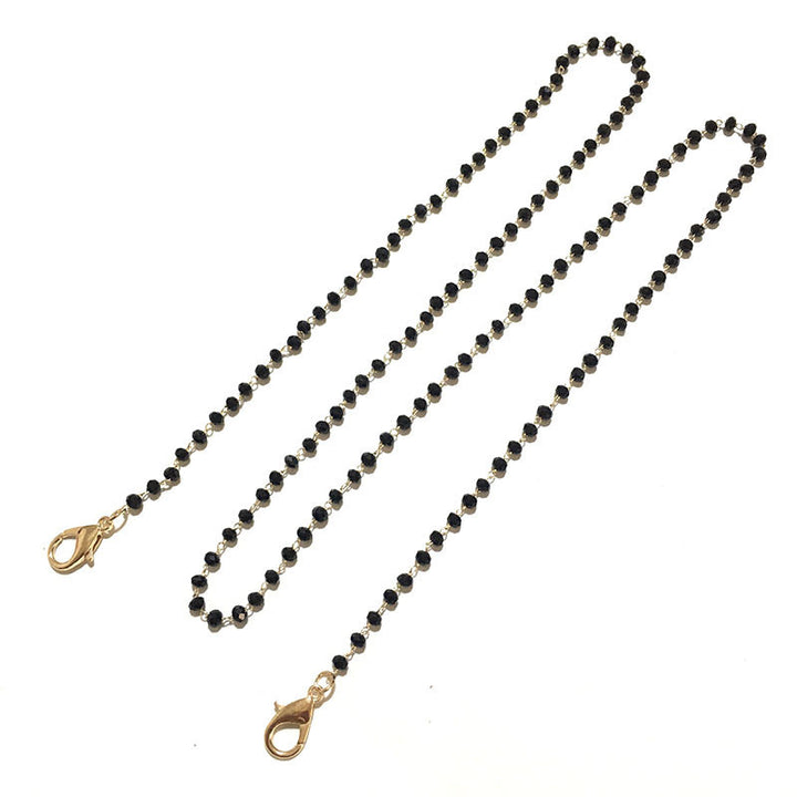 Glasses holder jewelry made of crystal beads Kalsten