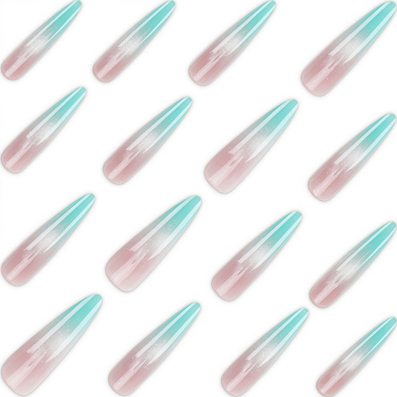 Iridescent Stiletto Press-On Nails Kalsten