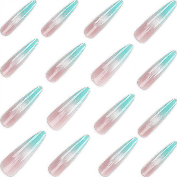 Iridescent Stiletto Press-On Nails Kalsten