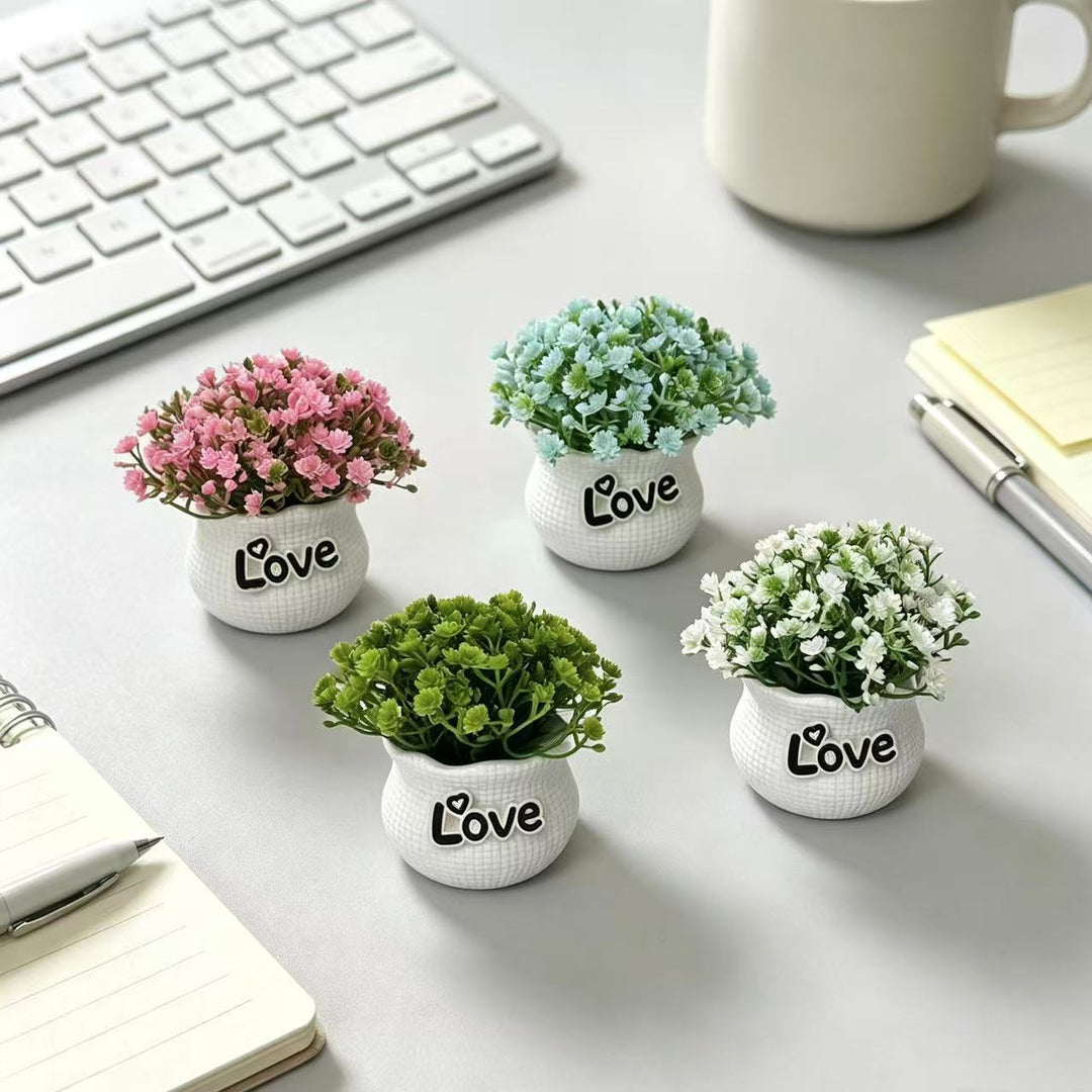 Miniature Decorative Flower Pot Set
