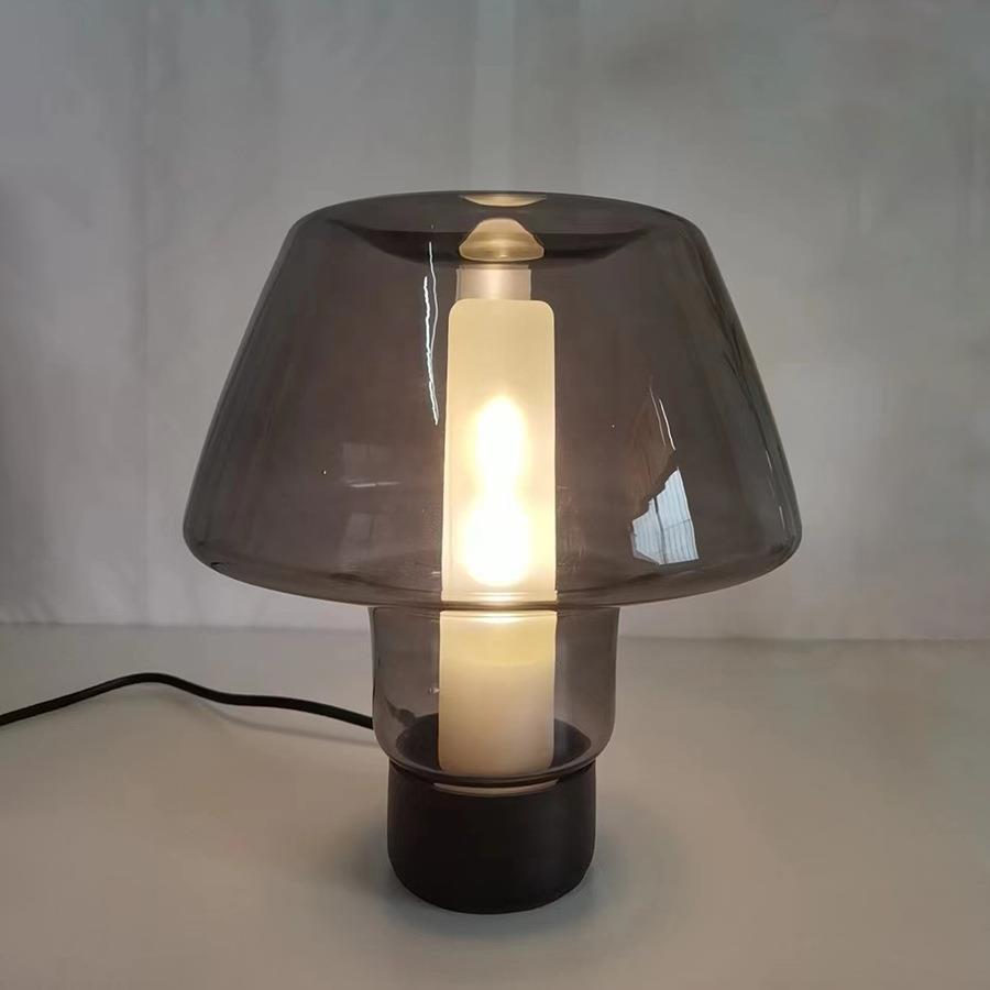 Artistic Table Lamp with Unique Transparent Shade