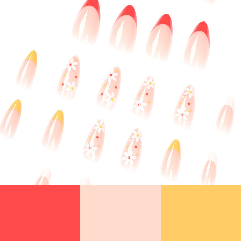 Artificial artificial nails with creative flower design Kalsten
