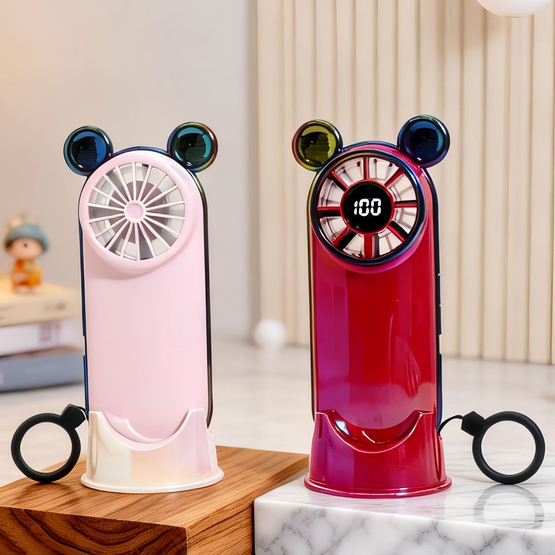 Women Portable USB Fan with multifunctional digital control Kalsten