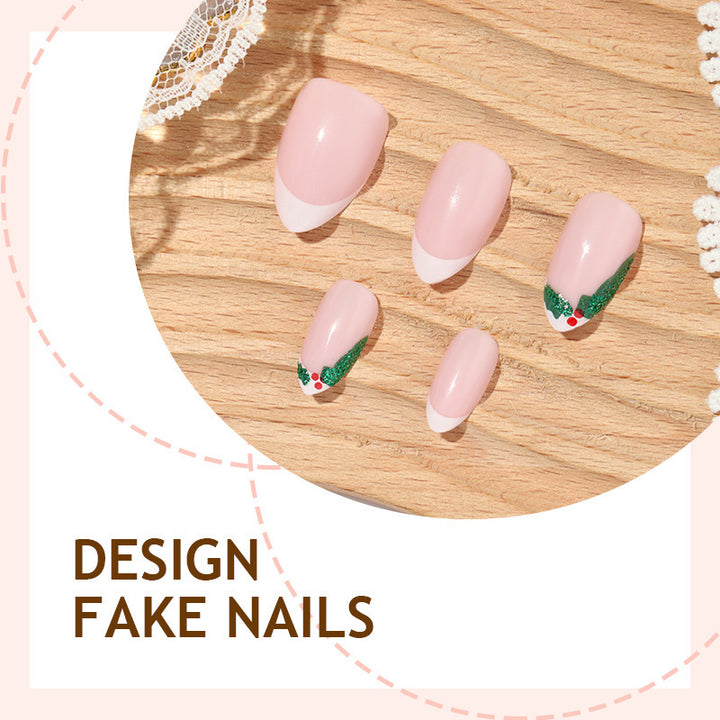 Nail art set with elegant floral accents Kalsten