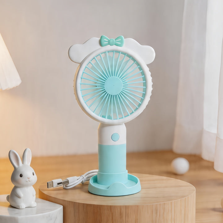 Women portable hand fan with cute rabbit design Kalsten