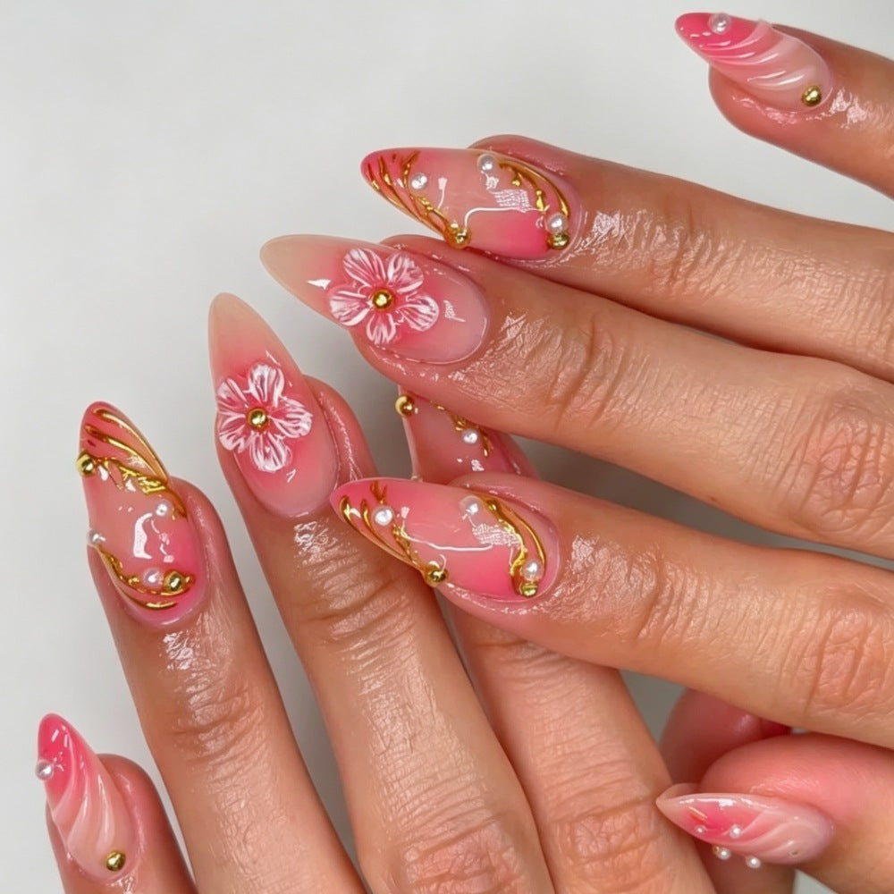 Artistic Floral Nail Enhancements 1790638464