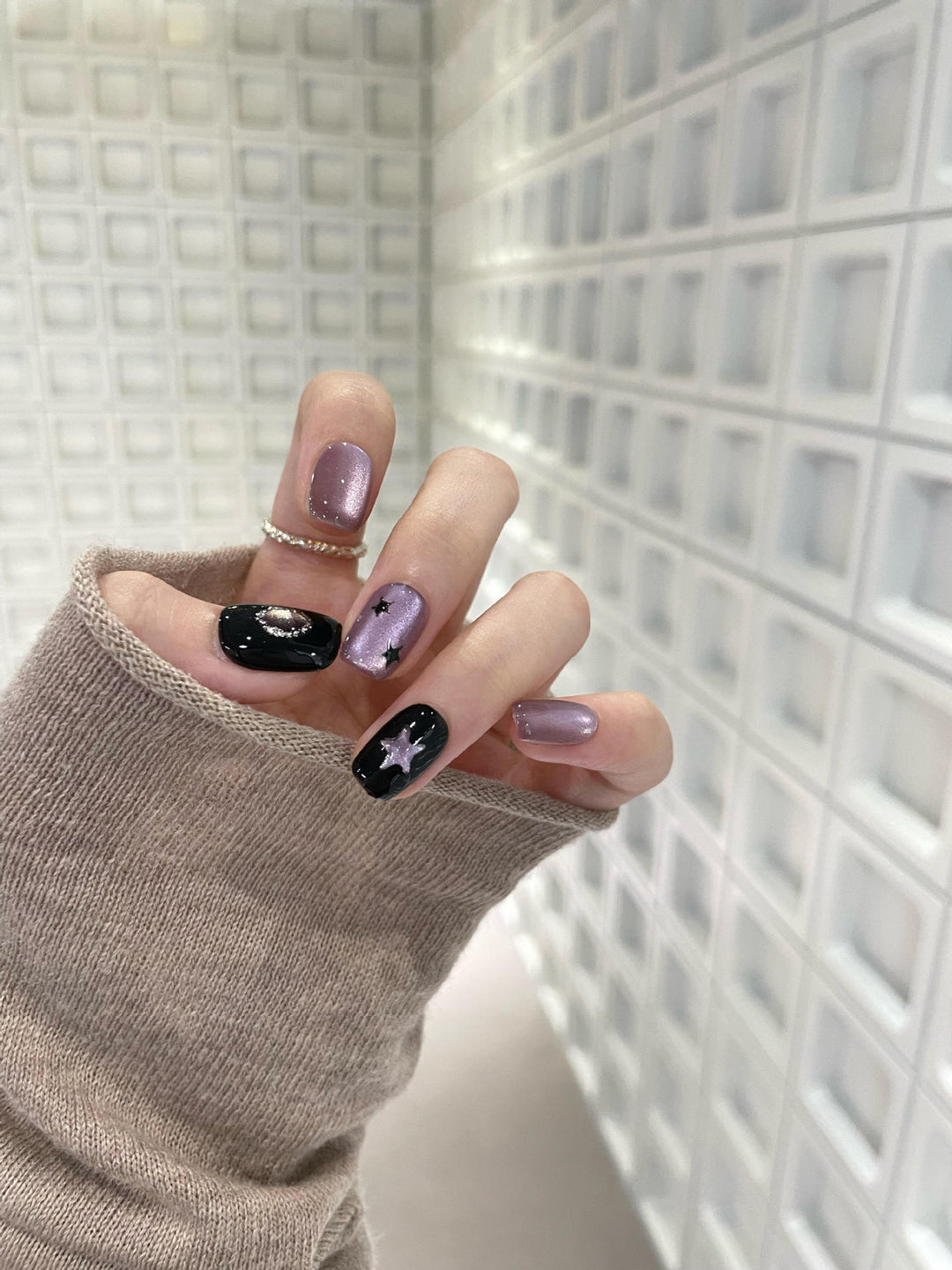 Stylish Star Design Artificial Nails Kalsten
